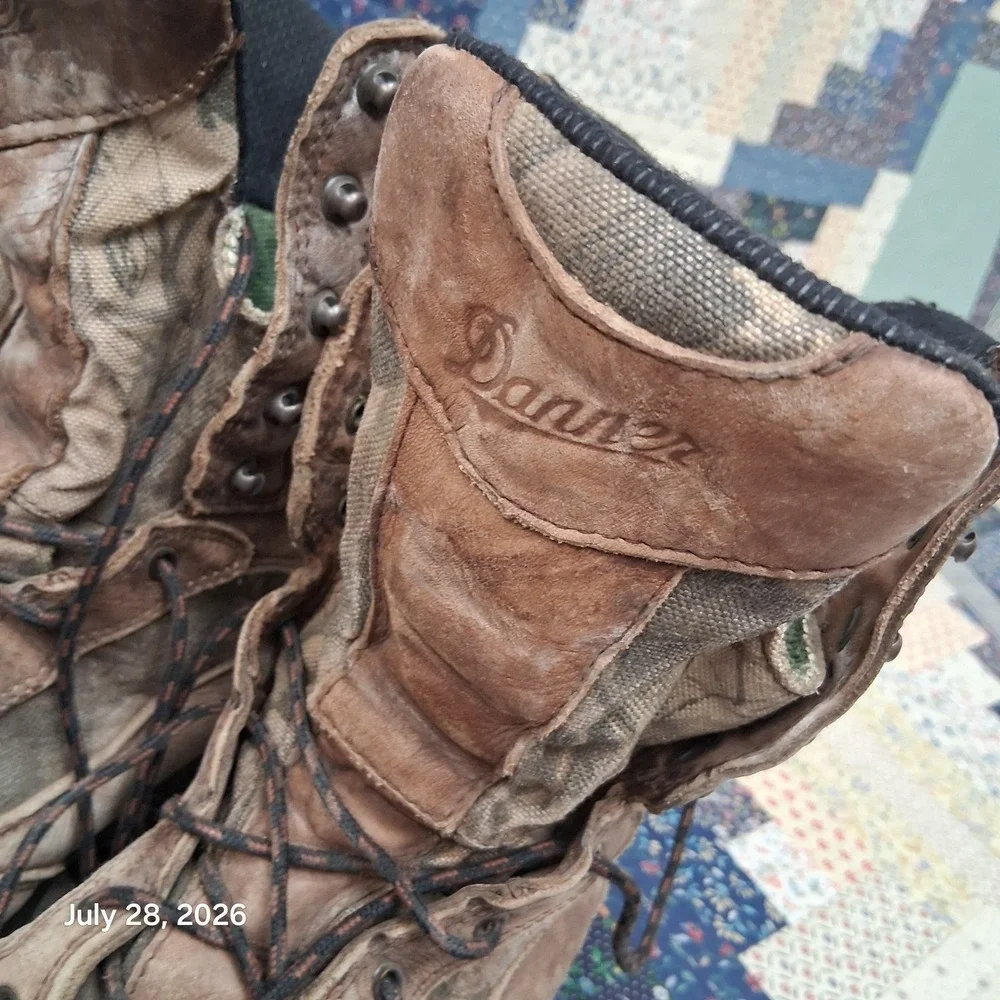 Danner Pronghorn Mens 10.5 D Brown Realtree Camo Gore-Tex Hunting Boots 42216